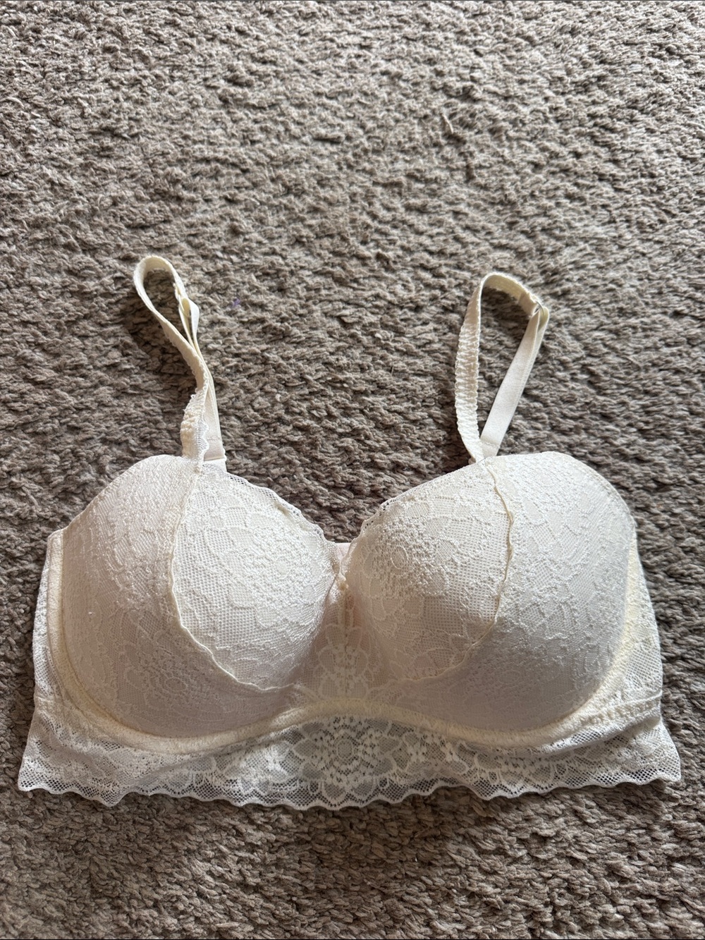 Lace Bralette - Cream size DD